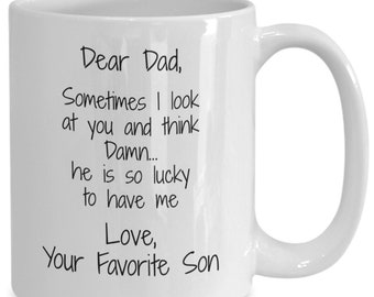 Gift for Dad, Father's Day gift, birthday gift, funny mug for Dad, funny coffee mug, funny gift for parent