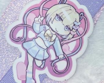 needy girl kangel waterproof vinyl decal | weatherproof omgkawaiiangel needy streamer overload sticker menhera jfashion gaming
