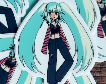chill hatsune miku sticker