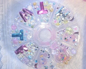 Handmade Peropero Sparkles Pill Organizer Case – Y2k Accessory, Mental Health Gift Cune Melo Rue Medicine Box