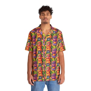 Men&#39;s Hawaiian Shirt Hawaiian (Island Spirit Tiki Shirt)
