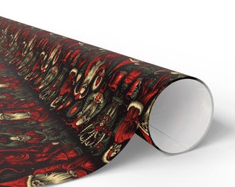 Krampus Christmas 2.0 Gift Wrapping Papers (bk)