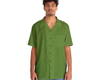 Men's Hawaiian Shirt largemouth fish
