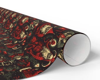 Krampus Christmas Gift Wrap