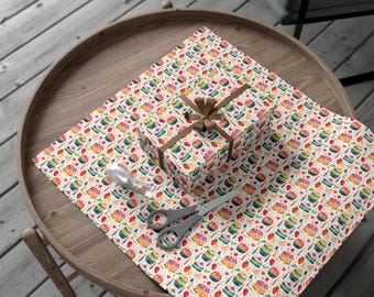 Birthday Big Cake Gift Wrap Papers