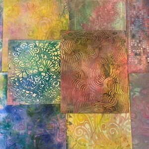 Hand‑dyed Stenciled Papers • 10 Mixed Media Sheets for Journals and ...