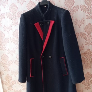 Hobbs navy coat with red piping online