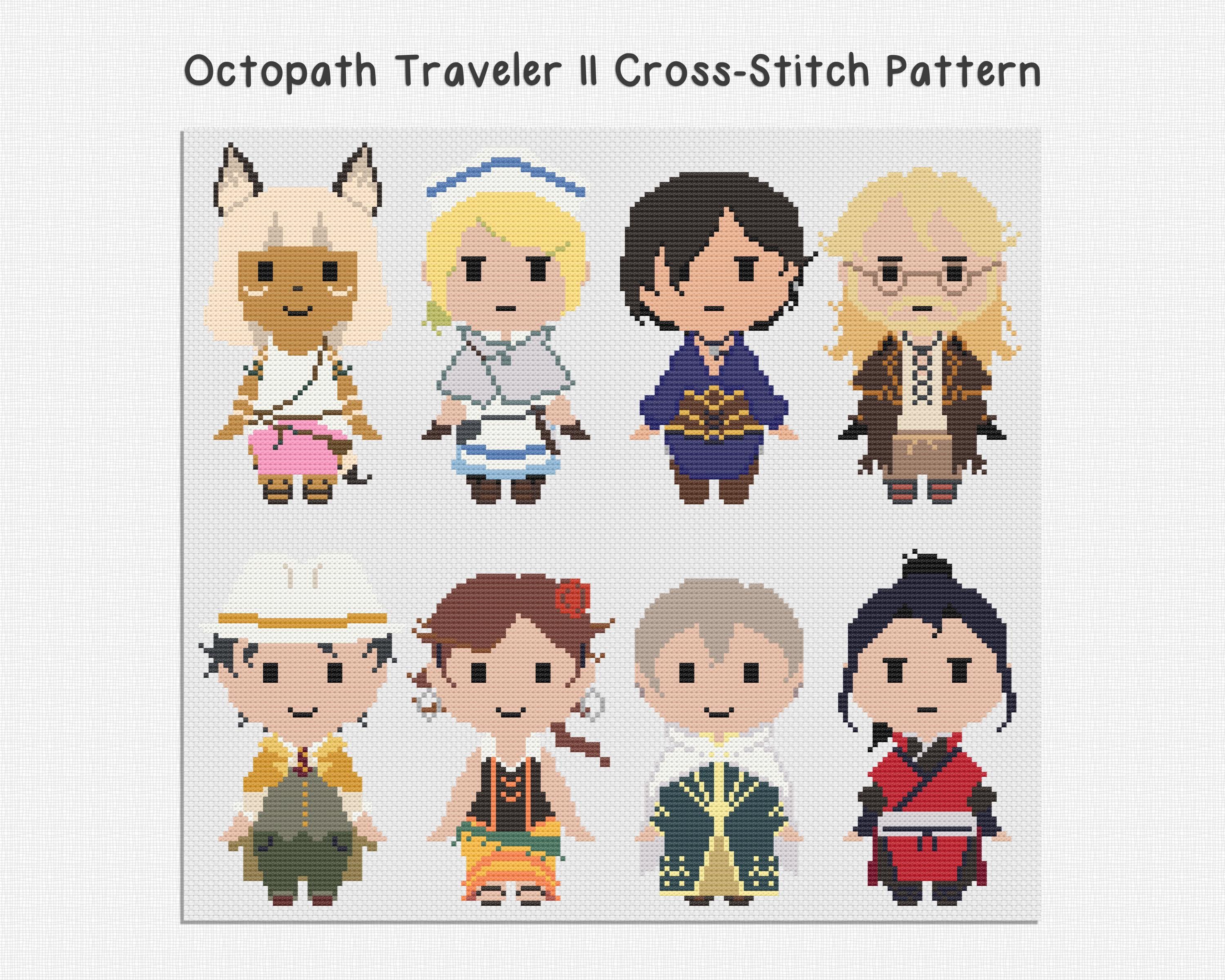 Octopath Traveler 2 Pixel - Etsy