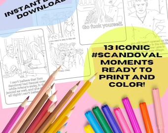 Vanderpump Rules #Scandoval Coloring Book