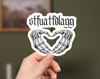 STFUATTDLAGG Kindle Sticker | Dark Romance Bookish Stickers | Goth Reading Stickers