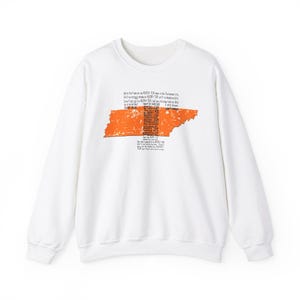 Tennessee Vols Rocky Top Wording with State Sweatshirt