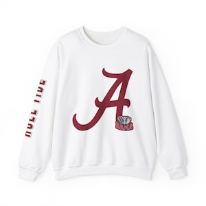 Alabama Sweatshirt with Roll Tide on Sleeve