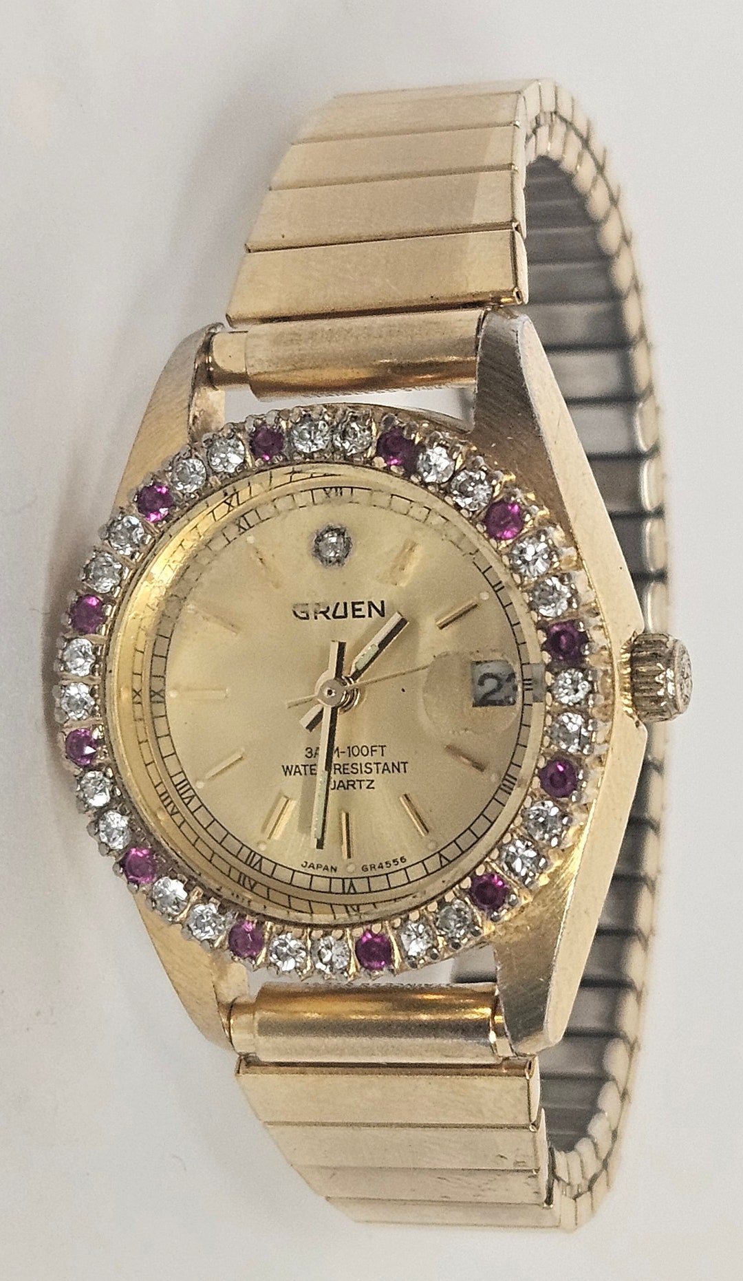 Earth Gems Woman’s Watch Vintage Working Condition with Original Box The EARTH GEMS Watch Collection RARE, Beautiful & Quality | eBay main image 4