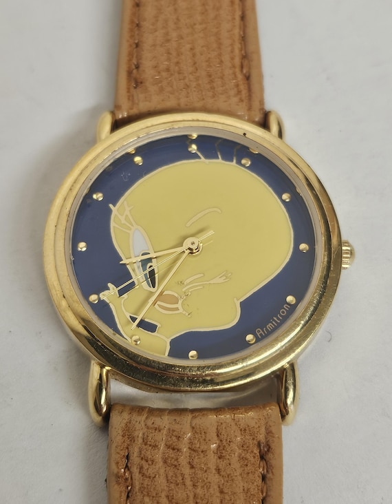 Warner Bros. Tweety Two-Tone Silver & Gold Character Wristwatch Tweety Bird Watches | eBay main image 4