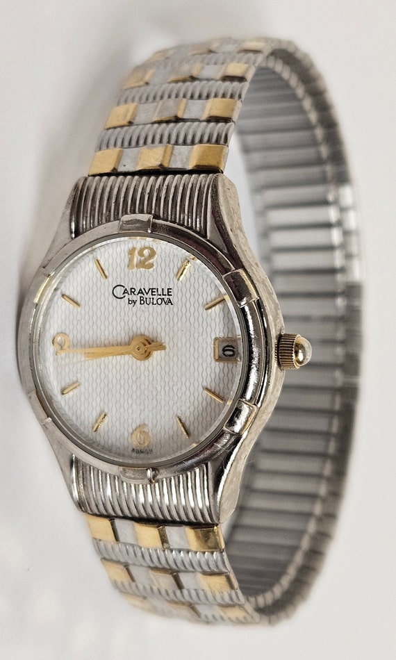 Vintage 2002 CARAVELLE by BULOVA Womens 2-Tone Wa… - image 1