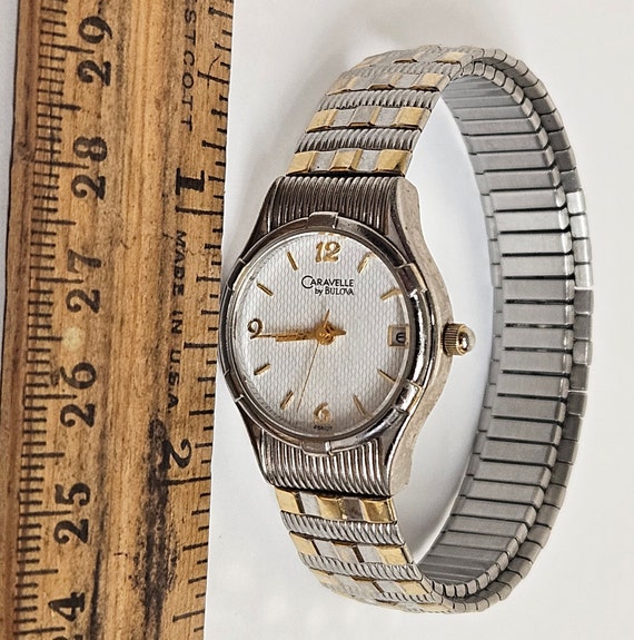 Vintage 2002 CARAVELLE by BULOVA Womens 2-Tone Wa… - image 4