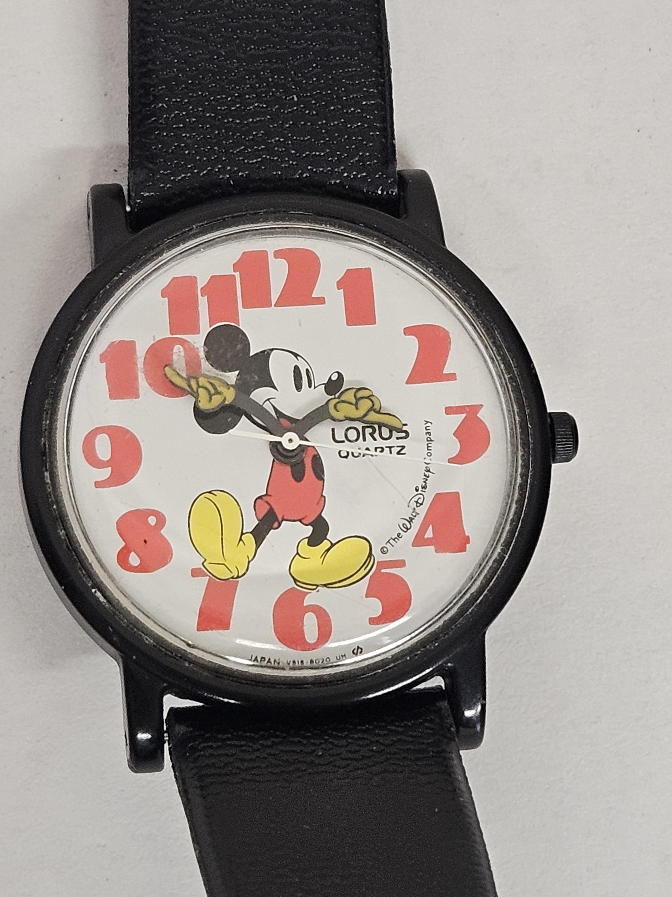 1960\'s Vintage Mickey Mouse Lorus Quartz Watch Walt Disney-needs battery & band‎ Lorus Mickey Mouse Watch - Etsy Canada main image 4