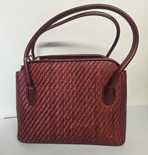 Fossil Original Style Sydney Satchel Leather Handbag Red With Shoulder Strap. New Never Used. SHIPS FREE Etsy