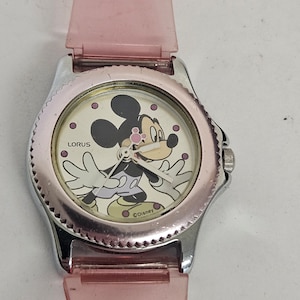 Vintage Lorus By Seiko Mickey Mouse Watch Works Perfectly SHIPS FREE
