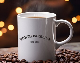 North Carolina Est 1789 Kaffeetasse - State Pride Keramiktasse
