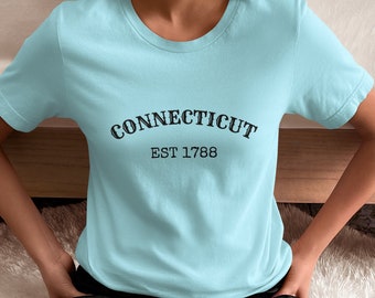 Connecticut Est 1788 Tee: Vintage State Pride Unisex T-Shirt
