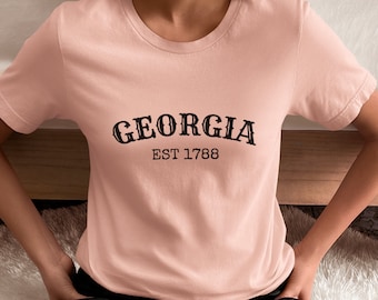 Georgia Est 1788 Tee - Vintage State Pride Unisex T-Shirt