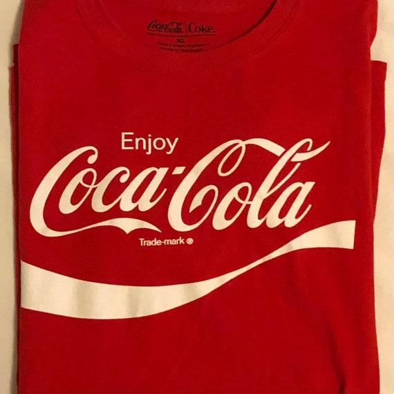 Vintage Coca-Cola Logo Tee - Classic Red Collecti… - image 1