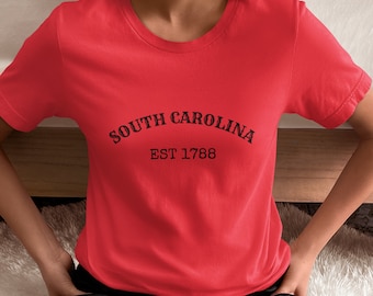 South Carolina Est 1788 Tee - Retro State Pride Unisex T-Shirt