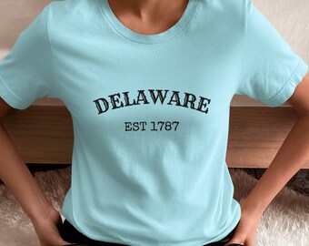 Delaware Est 1787 Tee - Vintage State Pride Unisex T-Shirt