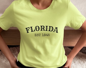 Florida Est 1845 Tee: Retro State Pride Unisex T-Shirt