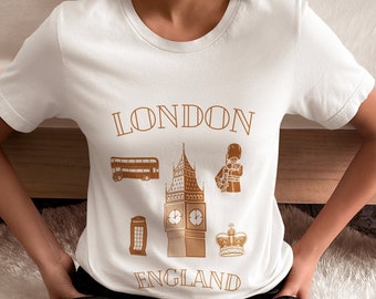 London Landmarks Tee: Unisex British Souvenir T-Shirt