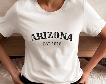 Arizona Est 1912 Tee: Retro State Pride Unisex T-Shirt