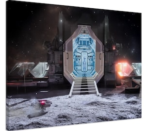 Alien Outpost - Canvas Print