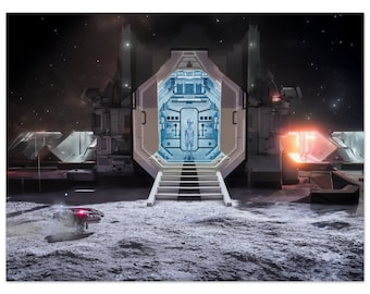 Alien Outpost - Poster on Museum-Quality Matte Paper
