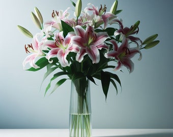 Stargazer Lily Bouquet Art