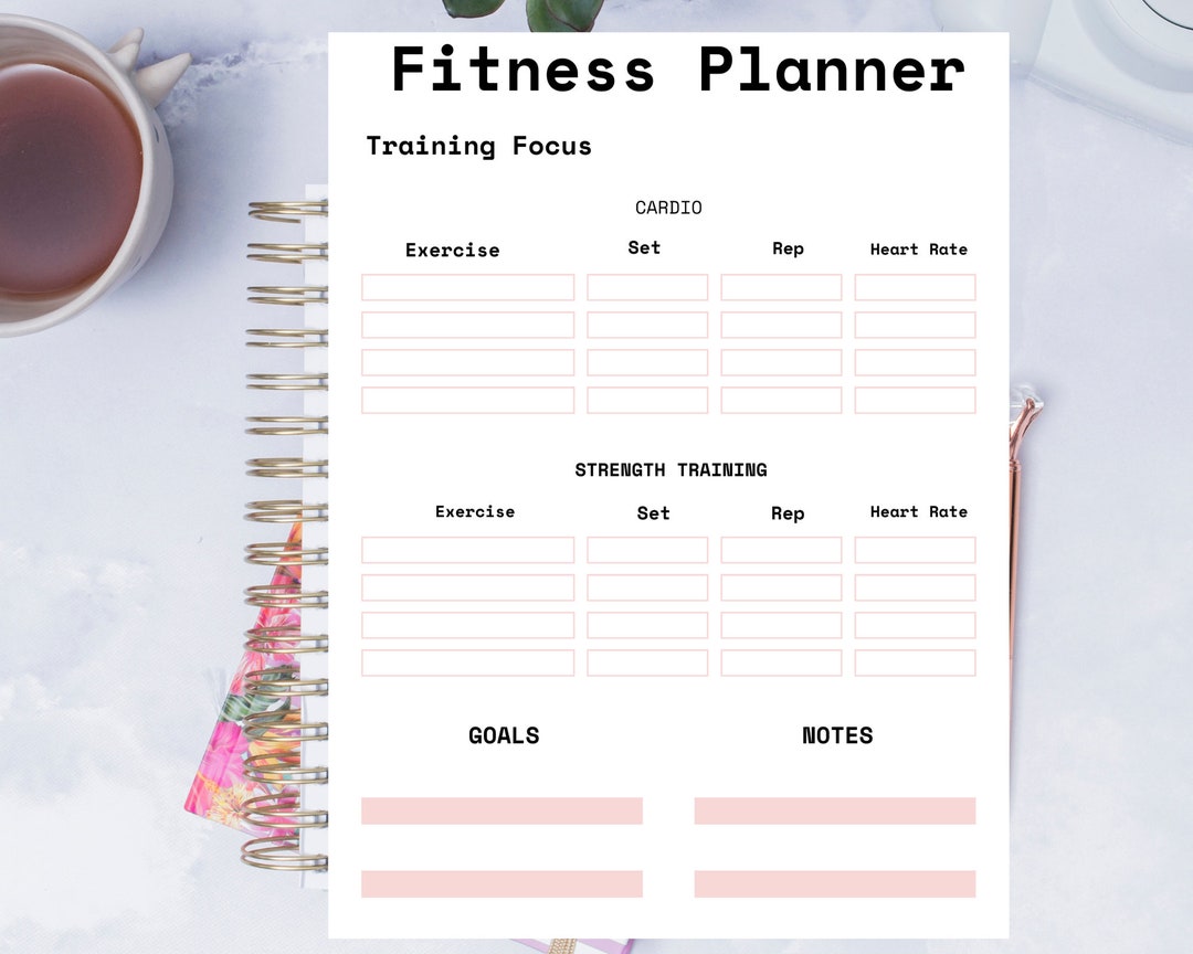 Fitness Planner Sheet, Digital Planner, Goodnotes Fitness Planner, Fitness Journal, Weight Loss ...