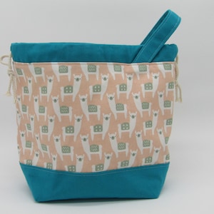 Caribbean Sea Alpaca Knitting Project Bag
