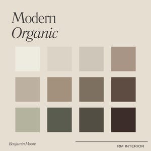 Modern Organic Benjamin Moore Paint Color Palette (Digital Download)