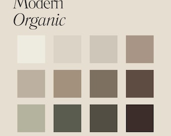Modern Organic Benjamin Moore Paint Color Palette (Digital Download)