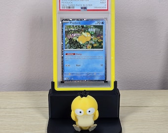 Soporte para cartas Pokémon Psyduck para estuches PSA/Mag One-Touch/Toploader