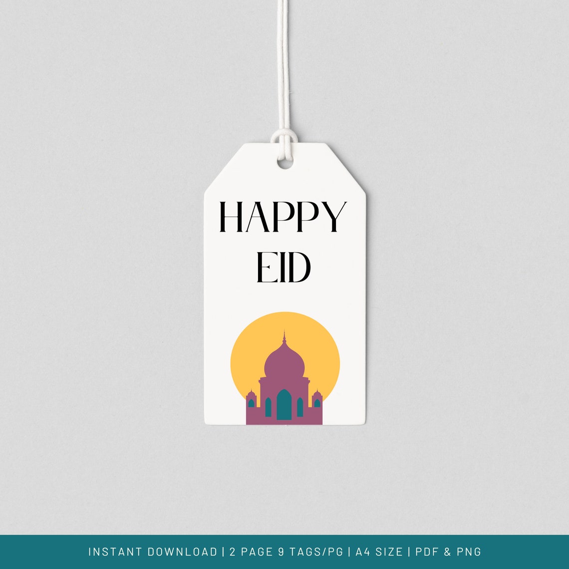 Ramadan and Eid Gift Tags Printable Instant Download Ramadan Mubarak ...
