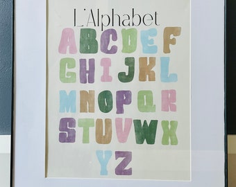 L’Alphabet Poster for Playroom