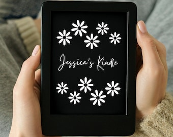 VOTRE NOM Écran de verrouillage Kindle personnalisé floral, papier peint pour Kindle Paperwhite et Oasis | Écran de veille en téléchargement numérique