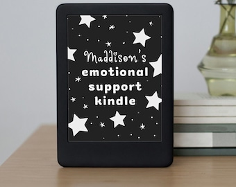 Écran de verrouillage Kindle personnalisé - Mon « Kindle de soutien émotionnel » personnalisé avec votre nom, fichier Kindle EPUB