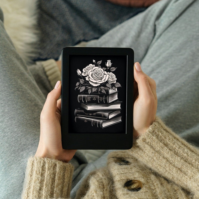 Kindle Lock Screen Stack of Vintage Books Screensaver for Kindle