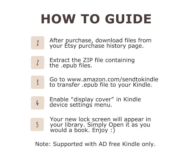 50 Écran de verrouillage Kindle Écran de verrouillage de papier peint Paperwhite Écran de veille livresque Téléchargement numérique ePUB personnalisé image 10