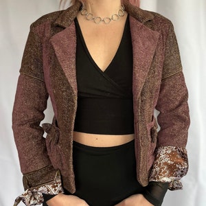 SELTENES Fundstück Vintage 1992 Woll Buckle Blazer Bild 1