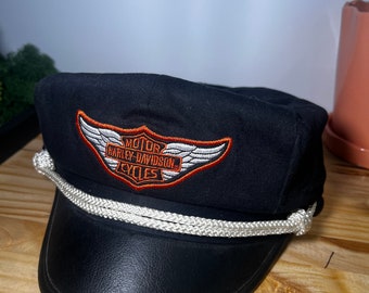 Vintage Harley Davidson Classic BK Motorradkappe - 1993 - Seltenes Sammlerstück