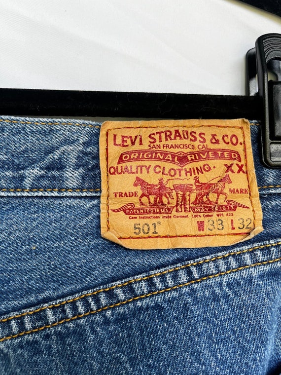 Vintage Levi's 501 Jeans Size 33, boot cut jeans,… - image 1