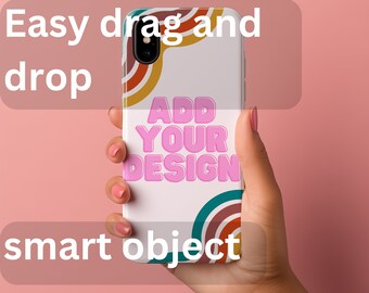 iPhone Case Mockup - Phone Cover Mockup - iPhone Case Mockup - Smartphone Cover Mockup - PSD Phone Case Mockup
